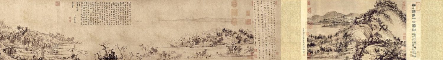 富春山居图全卷 第三段 卷尾题跋