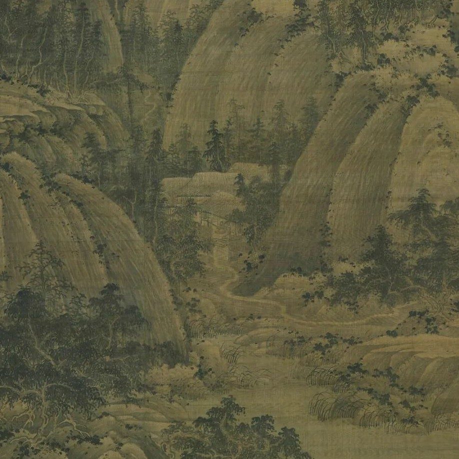 局部二：山坞茅屋