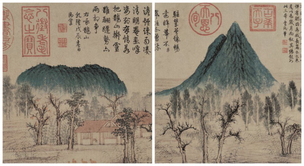 鹊山与华不注山双峰对照